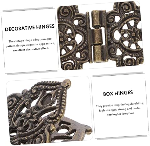 Doitool 80 додатоци за компјутери за декорации за украсување Бронзени шарки за куќиште за дрва Мултифункционален декоративен антички мини
