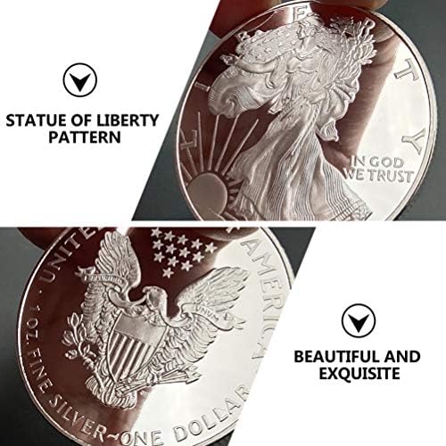 Besportble 2PCS 2021 Американски сребрен орел монета Американска колекционерска американска монета САД комеморативни монети занаети за занаети со сувенири подароци