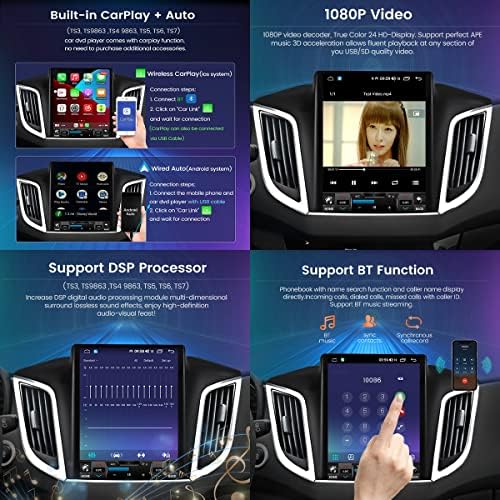 Fbkphss Android11 Автомобил Стерео Радио Sat NAV ЗА VW-Tiguan 2010- GPS Навигација 9.7 Инчен Екран На Допир Главата Единица, Bluetooth, FM, SWC, Огледало Врска, Обратна Камера,TS4 9836