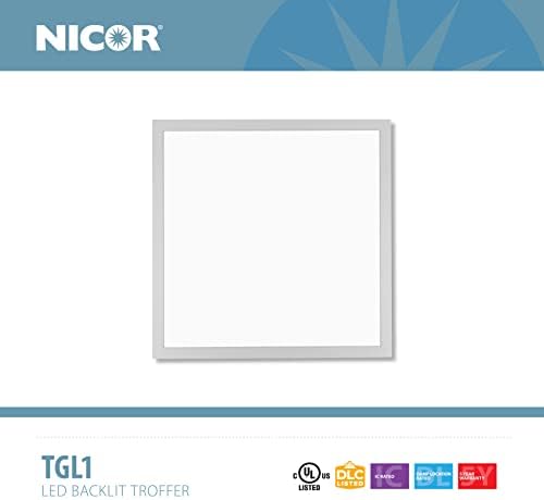 Никор Осветлување TGL122U50-4PK TGL Трофер, 2 X 2, Бело