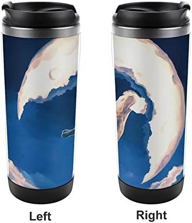 Girирафа и месечина патуваат чаши за кафе со капаци изолирани чаши од не'рѓосувачки челик двојно wallидно шише