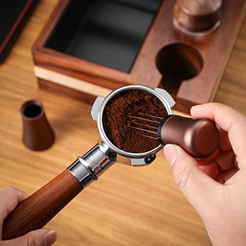 Алатка за дистрибуција на еспресо WDT алатка - 10 игла еспресо кафе -мешалка I 0,35мм професионална бариста павант кафе алатка за дистрибуција