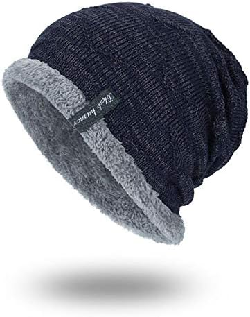 Beanie капа со светло руно наредена потопла скијачка капа плетена грав лисица лесна дебела гравчиња термички капа за пулвер