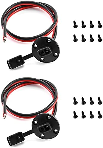 QWORK 10AWG SAE Приклучок Соларни Странични ПОРТА DIY Кабел, 2 Пакет 2Ft Брзо Исклучување Жица Темперамент Панел Монтажа Моќ Продолжување Кабел