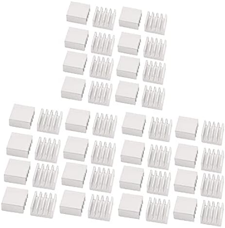 X-gree 60pcs 9mmx9mmx5mm алуминиум за топлина на топлина дифузно ладење перка (60pcs 9mmx9mmx5mm алуминио дисипадор térmico difusor de callor aleta