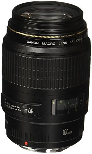 Canon 4657A006-CR EF 100mm f/2.8 Macro USM фиксни леќи за SLR камери, црна