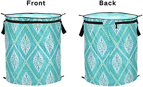 Рачно нацртана тиркизна тиркизна се појавува алишта за перење со капаци за преклопување корпа за склопување на алишта за домашни простории