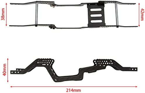 Meus Racing 1/18 RC Car Carbon Fiber LCG Shassis Frame Girder for Traxas TRX-4M 1/18 RC Crawler Car Upgrade Desures