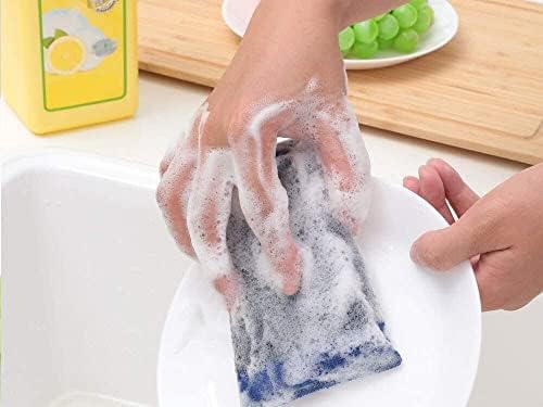 Сад миење сунѓер кујнски сунѓер за алатки со тврда површина со мулти-употреба на тешки чистачи за сунѓер за миење садови