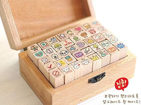 Корејски марки за дневник - дрвена кутија - 40 компјутери
