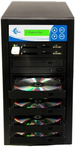 EZ Dupe 1 до 4 Media Mirror Plus Blu-ray Duplicator-Flash Media & Disc To 1 Media / 4 Blu-ray DVD CD Disc Backup Copier M1004-SSPBD