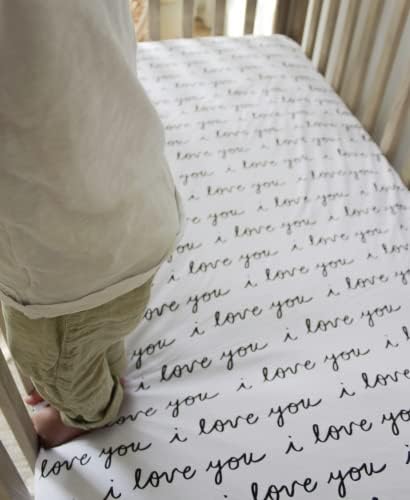 Nodnal Co. 3 опремени чаршафи за креветчиња со црно/бело сет за душек за бебиња за деца - OEKO -TEX памучен пол неутрален за