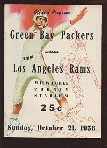 21 октомври 1956 година НФЛ Програма Лос Анџелес Рамс во Грин Беј Пакерс екс - НФЛ програми