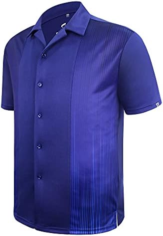 Сублимација на куглање во савалино печатена ретро кошула, материјал фитили пот и суши брзо, големина S-5XL