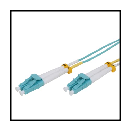 Truefiber LC до LC Fiber Patch Cable 0,5M OM4 LC-LC UPC Fiber Patch Cable Duplex 50/125 Multimode, Riser оценет, UL наведен, LC до LC Fiber