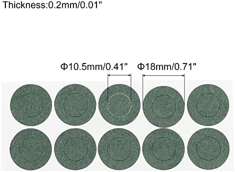 Меканиксити Изолација На Батеријата Изолатор Прстен 100 парчиња 10,5 мм Леплива Хартиена Подлога за 2 Батерии Во Серија