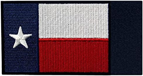 Ембао извезено Апликација за прицврстувачи за прицврстувач на знамето на Тексас Држава и јамка