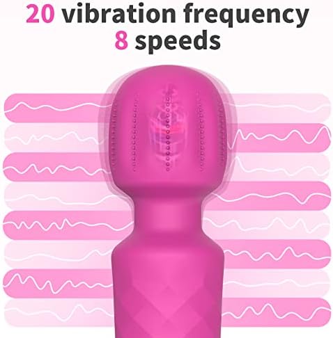 Xingnuo личен масажер за жени, клит за вибратор G -Spot, тивко и USB водоотпорен водоотпорен вибратор - 20 режими на вибрирачки и 8 брзини - дилдо, сектои, женски играчки за воз?