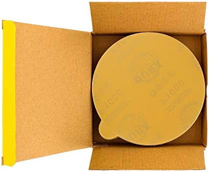Dura -Gold Premium 6 Златни дискови за пескарење PSA - 1000 Grit & Dura -Gold - Чисто злато супериорни крпи за торби - Так партали