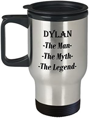 Дилан-Човекот Митот Легендата Прекрасно Кафе Кригла Подарок - 14оз Патување Кригла