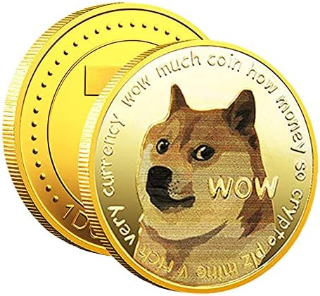 1 Мл Позлатена Монета За Комеморативна Монета Cryptocurrency Dogecoin 2021 Монета За Собирање Со Ограничено Издание Со Заштитна