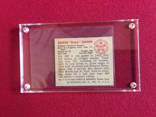 1950 година, Дјук Снајдер Бруклин Доџерс Бејзбол картичка - Непотпишани бејзбол картички