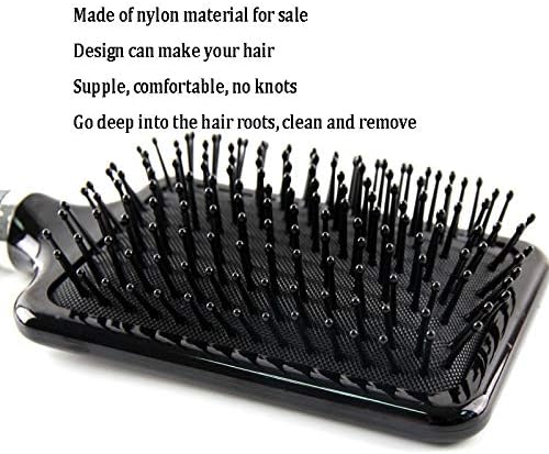 SJYDQ чешел четка за коса Професионална алатка за стилизирање на косата, голема табла за масажа за масажа на маса масажа за релаксација анти-статички