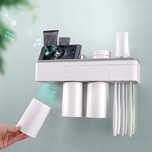 Tfiiexfl Креативно четкање држач за четкање-магнетна пластична заби за четкање вода за миење на заби чистачка чаша автоматски диспензерот за паста
