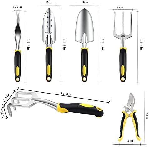 Комплет Градинарски Алат од Фојсиове, Комплет Градинарски Алат Од Нерѓосувачки Челик, Со Гумен Зафат Што Не Се Лизга, Алатки За Надворешни Раце, Идеален Комплет За ?