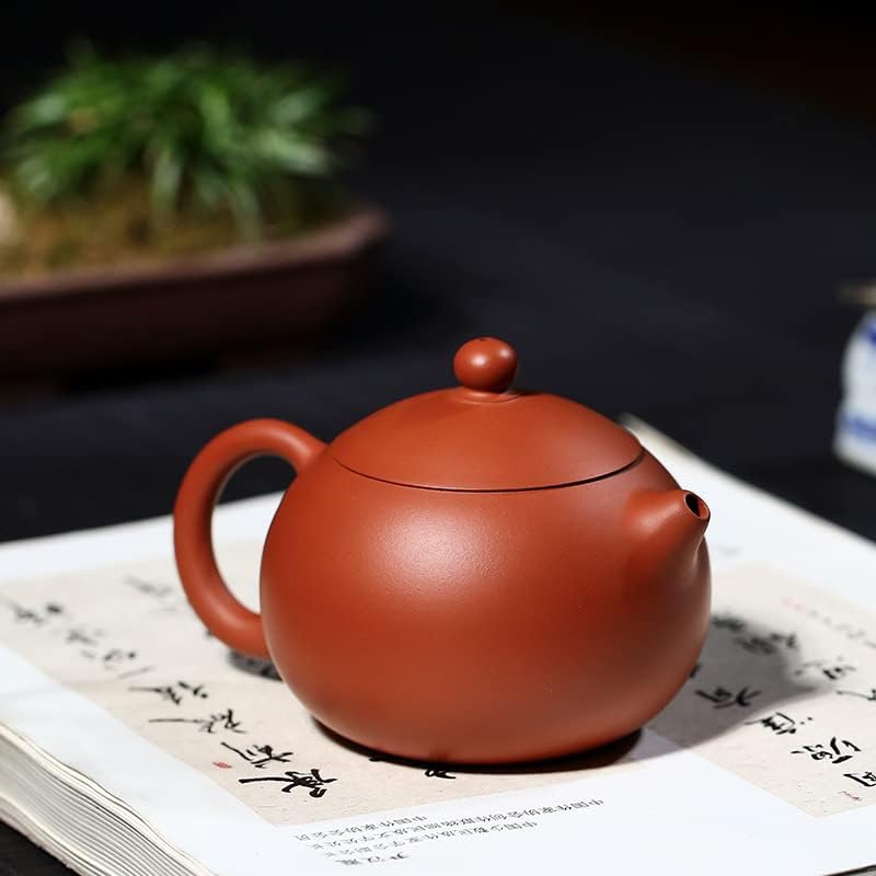 Сурова руда Zhuni xishi zisha чајник рачно изработен традиционален чајник со обична површина 原 矿 施紫砂壶 手工 光素面 传统