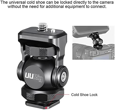 Natefemin Aluminum vlogger камера за монтирање на ладно чевли монитор за монитор 1/4 Додаток за завртки