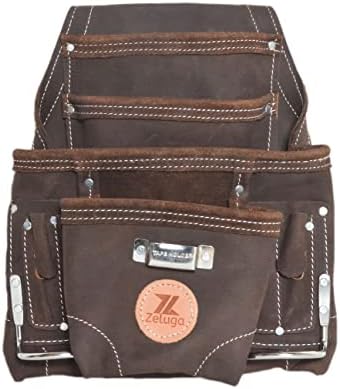 Zeluga ZL148TB 10 џебна торба со алатки за кожени житни зрна, масло за масло