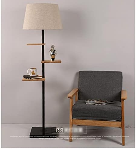 Под светло модерна подна ламба со 3 табела за таблета за правоаголник црна стоечка ламба со мермерна база и ткаенина сенка