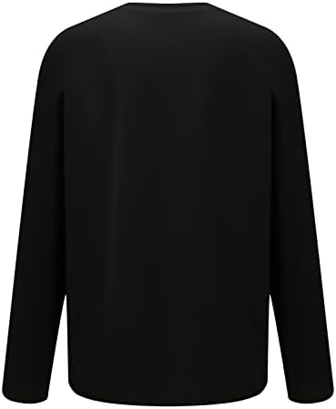 Wozvali 2022 есен џемпер за жени смешни графички зимски пуловер врвови симпатична екипаж вратот со долги ракави графички џемпери