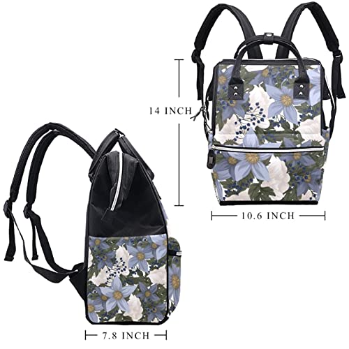 Ранец на торби за вреќи со цвеќиња од гроздобер цвет, ранец за патувања со голем капацитет