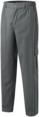 Готвач за работа Панталони Машки разноврсни цела сезона карго панталони повеќе џебни поштенски копчиња цврста боја плус големина
