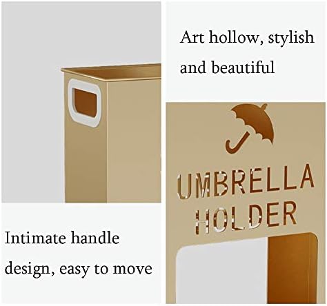 Wxxgy чадор штанд за домаќинство хотелско светло може да складира 12-20 долги и кратки чадори комерција за чадори/злато/50x20x50cm