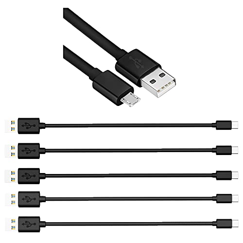 TIMSTOOL Краток Микро USB Кабли, USB Да Микро USB Брзо Полнење &засилувач; Синхронизација На Кабли, Компатибилен СО ТВ Стап, PS4, Chromecast,