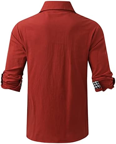 Јангкиги Копче надолу кошула мажи Обични кошули за мажи преголеми маици за мажи Обичен плажа одмор цврсти кошули во боја