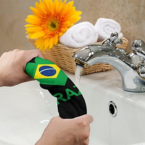 Loveубов бразилски рачни крпи за лице за миење на телото меки меки мијалници со слатки печатени за кујна за кујна секојдневна употреба секојдневна употреба