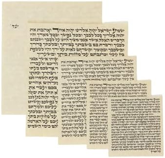 Не -кошер Мезуза за свитка Паргамент хартија Клаф хебрејски за случајот Мезуза