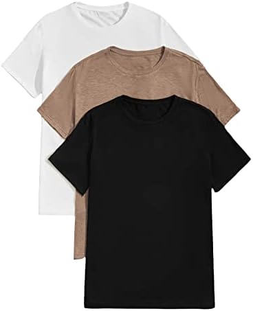 Горглитер Машки маици со кратки ракави со кратки ракави, мултипак обичен тренинг, врвови на врвови