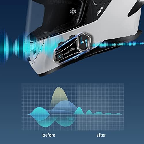 FODSPORTS M1S-ВОЗДУХ 2 Начин Мотоцикл Bluetooth Комуникациски Систем Слушалки Домофон Сподели Музика 3 Музика Ефект Универзална