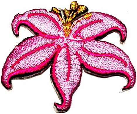 Кленплус 3 парчиња. Орхидеи Цвет Розова Лепенка Градина Цвет Железо На Лепенка Везена Апликација Шие На Лепенка За Облека Фармерки Јакни Кошули Додатоци