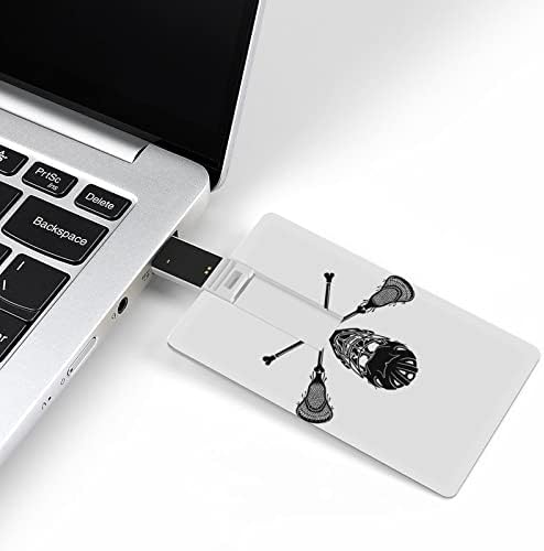 ЦРНА Лакрос Картичка USB 2.0 Флеш Диск 32g/64G Шема Печатени Смешни