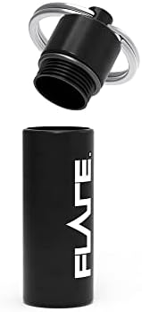 Флејно аудио капсула црна - тешка лесна алуминиум, водоотпорен, приврзок за клуч