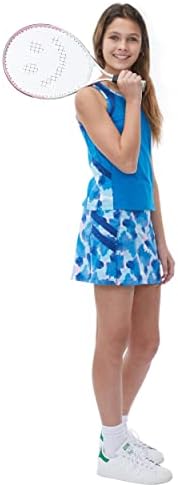 СТЦ девојки тениски фустани и облека за голф деца без ракави, атлетски спортови здолништа со шорцеви и изградени во џебови