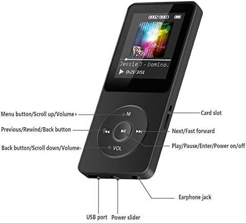 Agptek A02S 16GB MP3 плеер со носење кутија