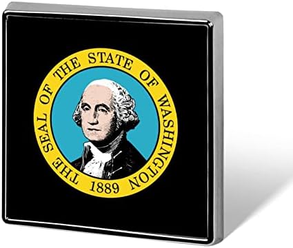 Вашингтон Држава Печат Метал Плоштад Значка Шема Печатени Копче Значка Персоналните Значки