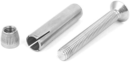 AEXIT M8 X нокти, завртки и сврзувачки елементи 60мм 304 шалтери од не'рѓосувачки челик за шифрирање на ракави за ширење на орев и завртки на